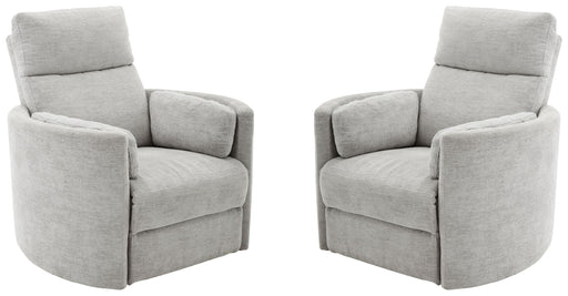 Parker Living Radius - Mineral Power Swivel Glider Recliner Two Pack