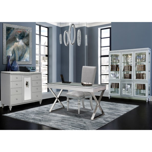 AICO Furniture Lighting Large Solar Hoops LED Chandelier