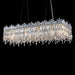 AICO Furniture Lighting Royal Crown Rectangular 12 Light Chandelier in Clear image