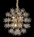 AICO Furniture Lighting Bouquet 10 Light Round Chandelier in Gold image