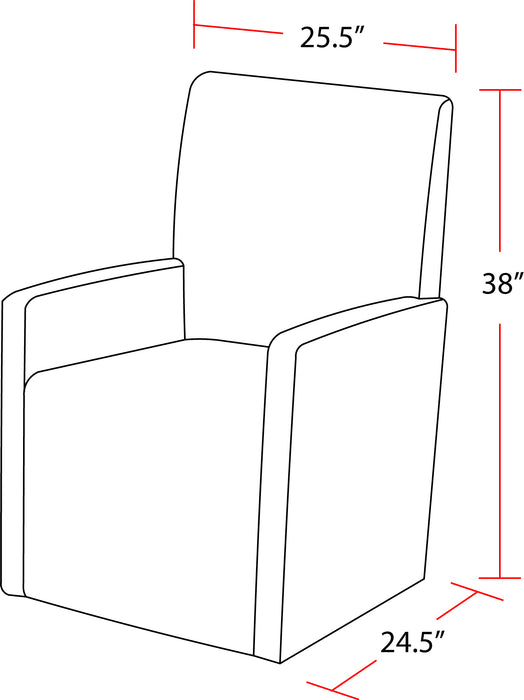 Parker House Escape - Dining Upholstered Caster Chair