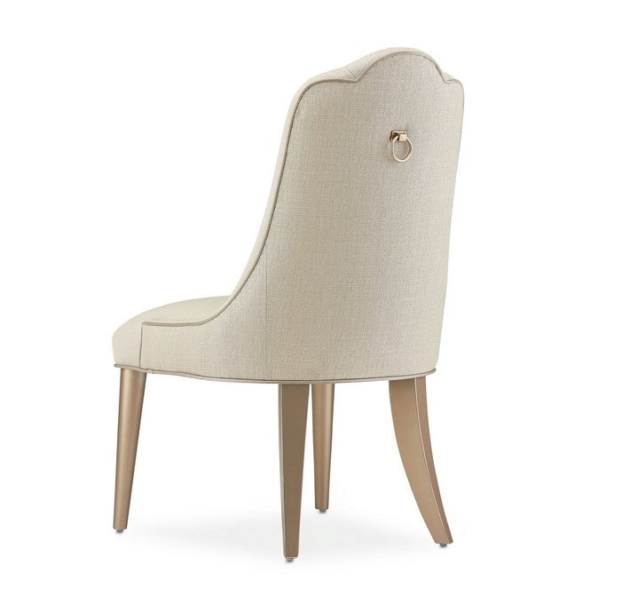 AICO Malibu Crest Side Chair in Chardonnay