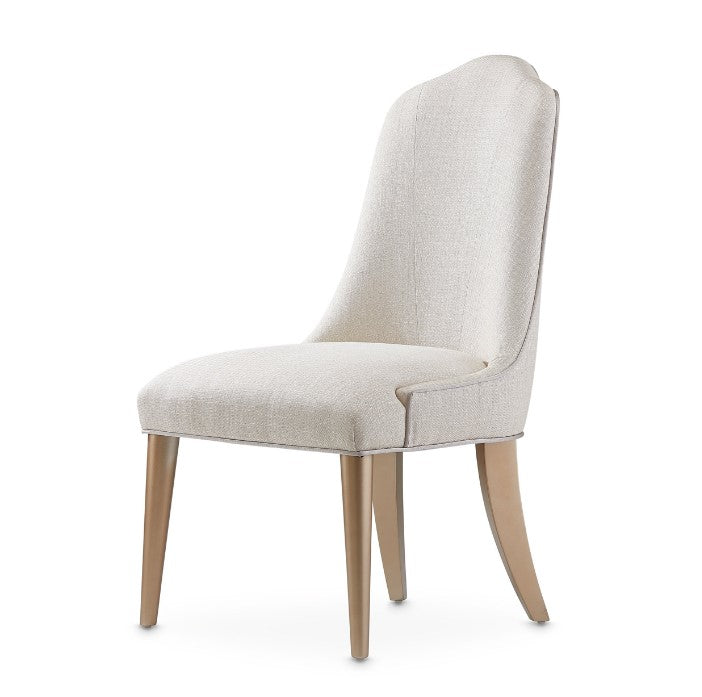 AICO Malibu Crest Side Chair in Chardonnay
