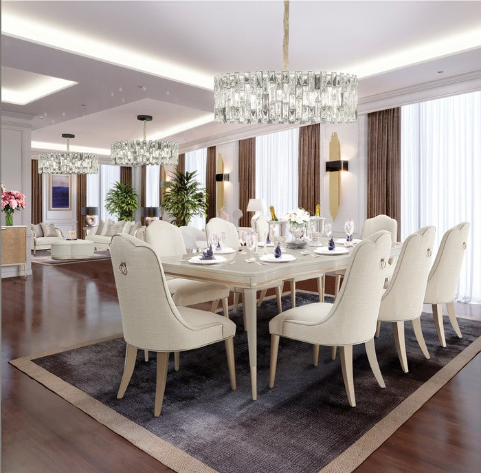 AICO Malibu Crest Side Chair in Chardonnay