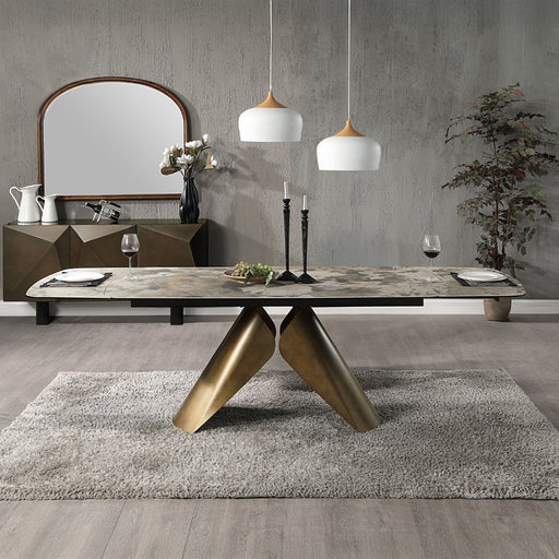 malika-ceramic-top-copper-cross-brushed-dining-table-1