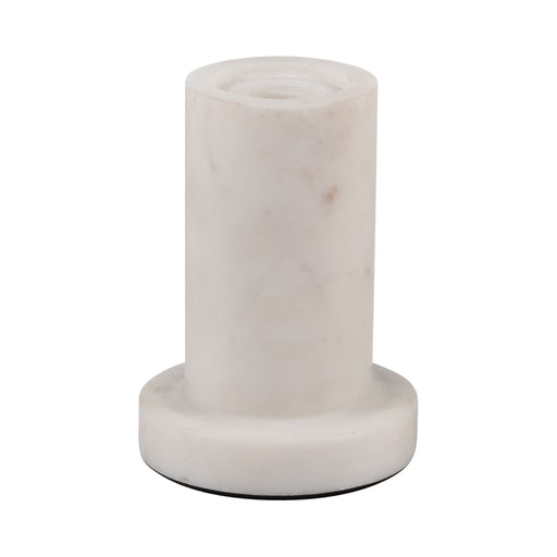 marble-4-h-taper-candle-holder-w-flat-base-white-1