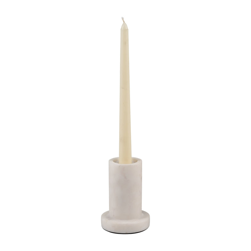 marble-4-h-taper-candle-holder-w-flat-base-white-3