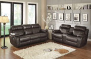 marille-brown-double-reclining-sofa-with-center-drop-down-cup-holders-1