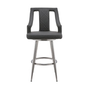 maxen-26-gray-faux-leather-and-brushed-stainless-steel-swivel-bar-stool-2