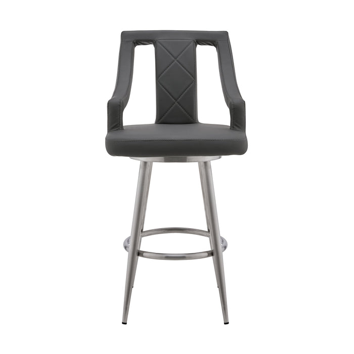 maxen-30-gray-faux-leather-and-brushed-stainless-steel-swivel-bar-stool-2