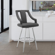 maxen-30-gray-faux-leather-and-brushed-stainless-steel-swivel-bar-stool-8
