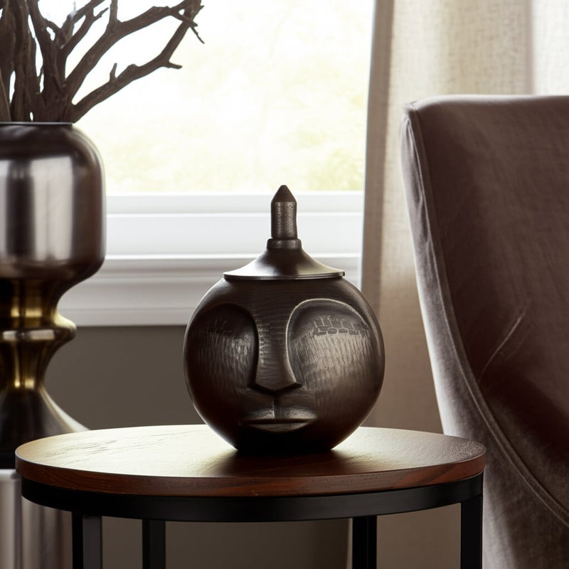 metal-13-face-jar-with-lid-gunmetal-13