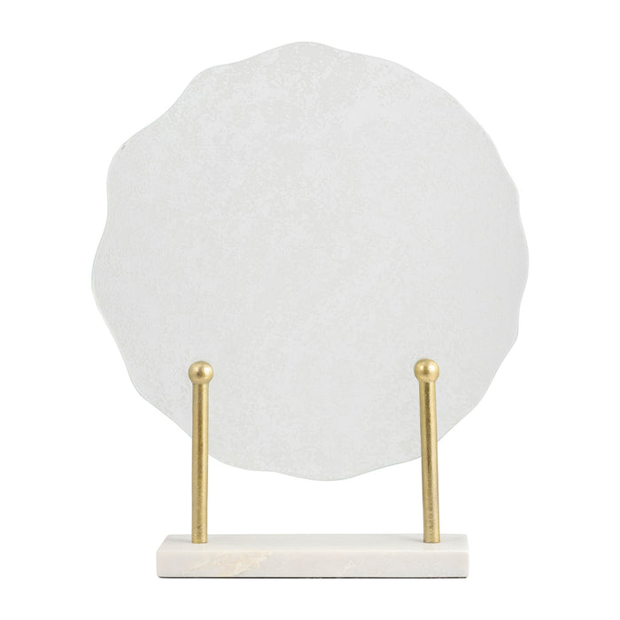 metal-21-h-speckled-glass-disc-on-marble-stand-whi-1