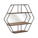 metal-24-hexagon-wall-shelf-w-mirror-brown-2