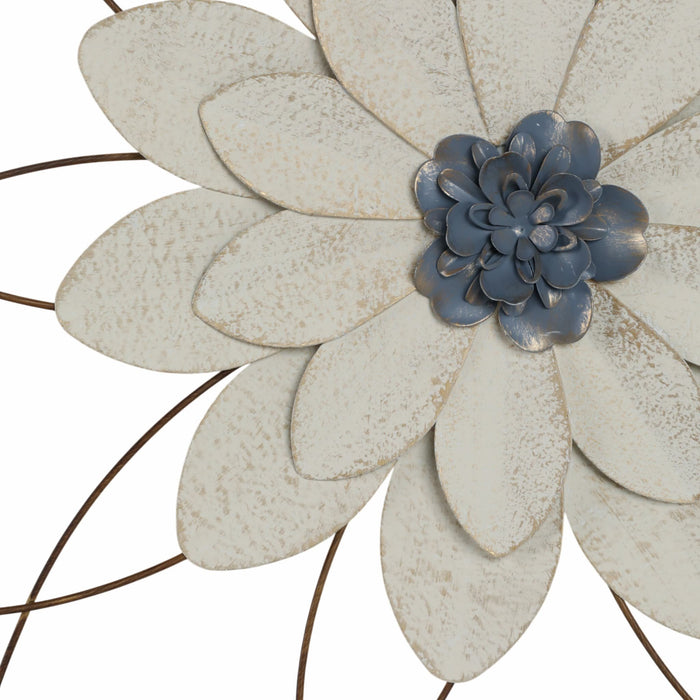 metal-25-wall-flower-white-blue-wb-4