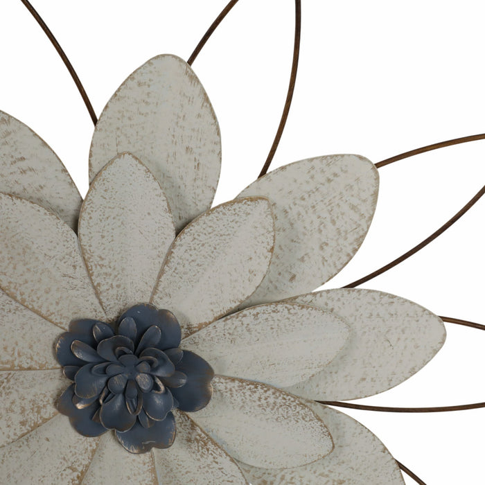 metal-25-wall-flower-white-blue-wb-5