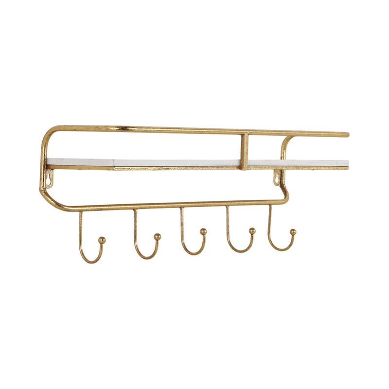 metal-wood-20-5-hook-wall-shelf-white-gold-2
