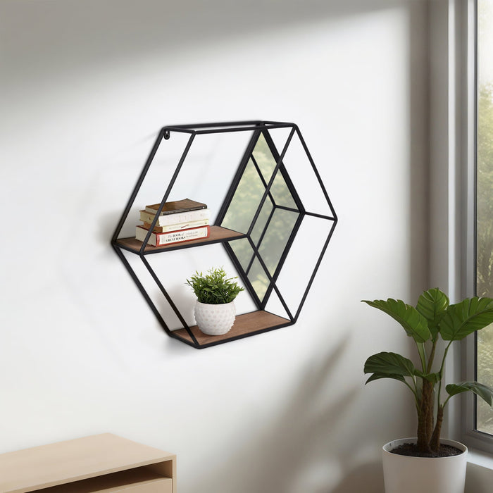 metal-wood-20-hexagon-mirrored-wall-shelf-black-9