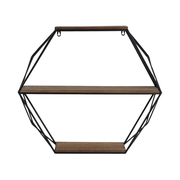 metal-wood-3-tier-hexagon-wall-shelf-brown-black-1