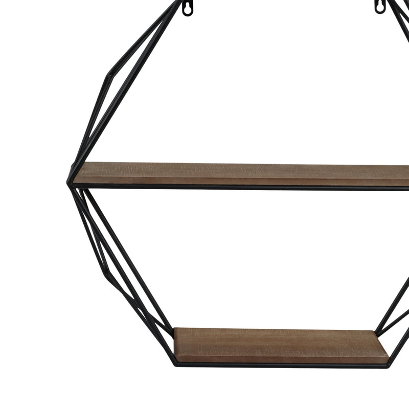metal-wood-3-tier-hexagon-wall-shelf-brown-black-4
