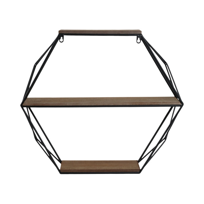 metal-wood-3-tier-hexagon-wall-shelf-brown-black-6