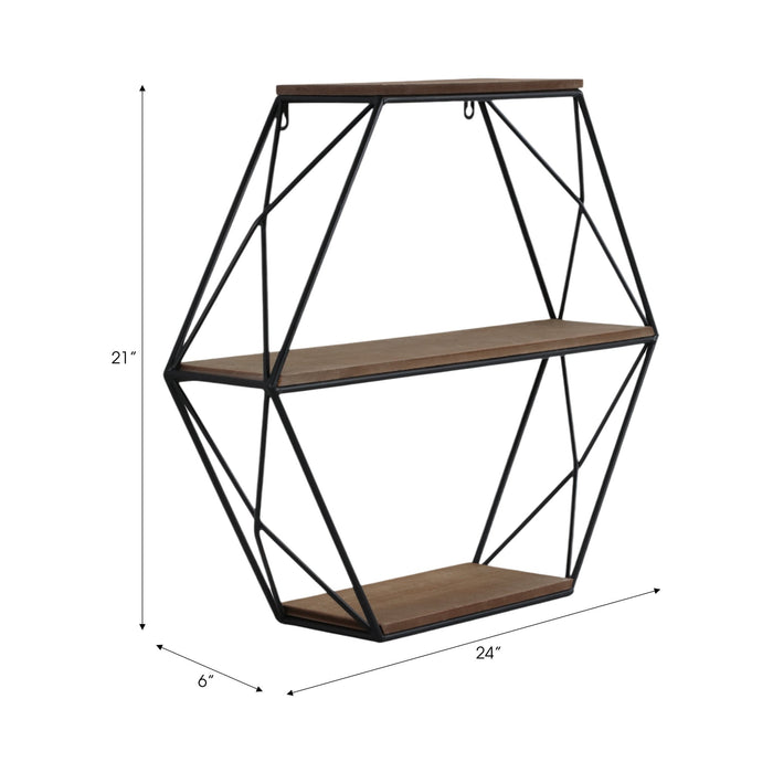 metal-wood-3-tier-hexagon-wall-shelf-brown-black-7