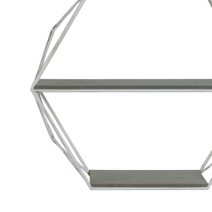 metal-wood-3-tier-hexagon-wall-shelf-gray-white-4