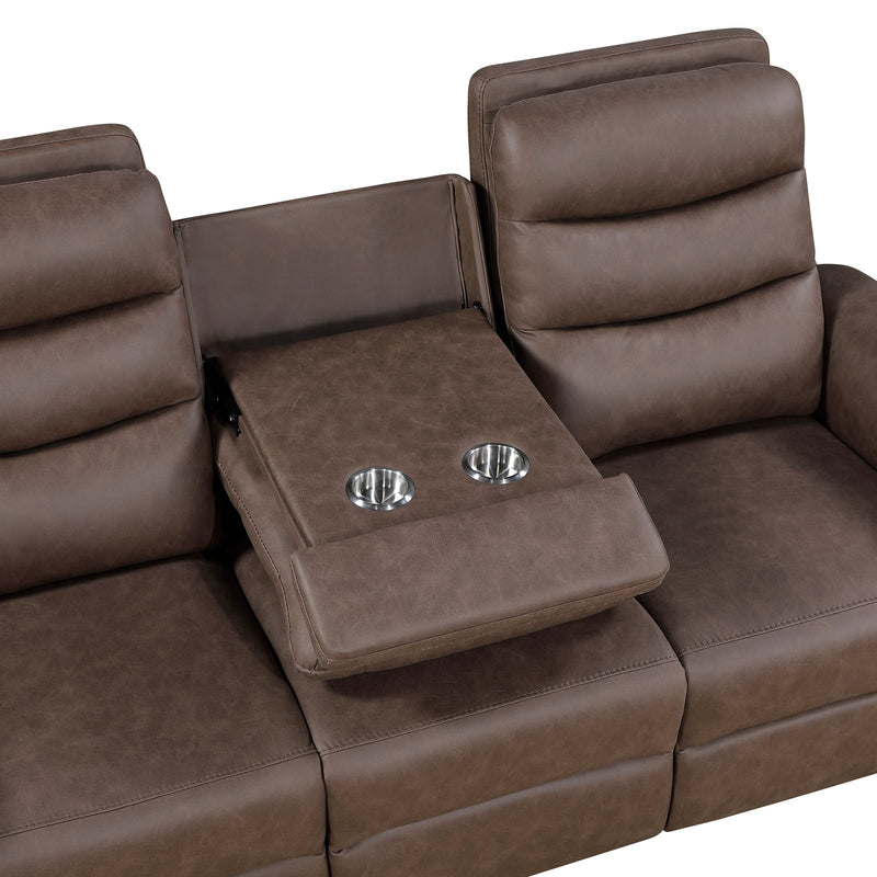 metric-brown-double-reclining-sofa-with-drop-down-cup-holders-1