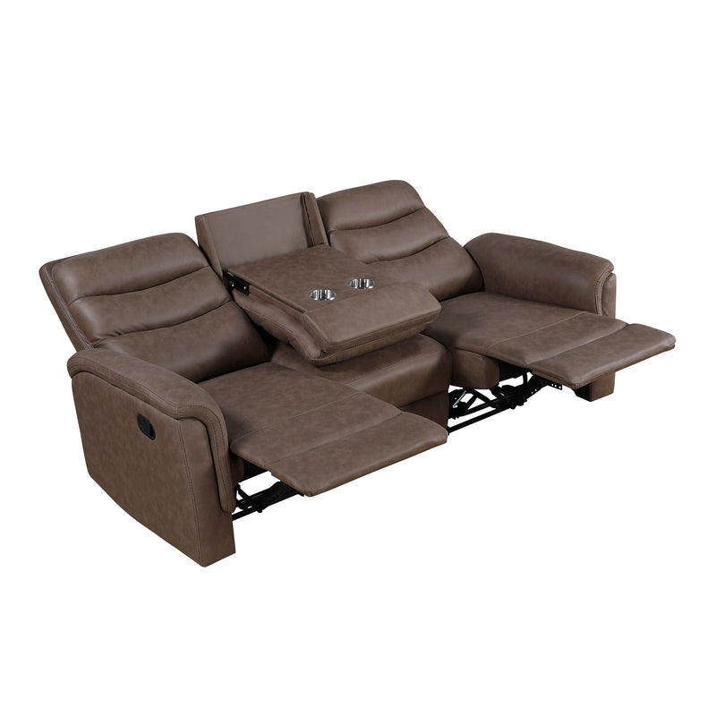 metric-brown-double-reclining-sofa-with-drop-down-cup-holders-13