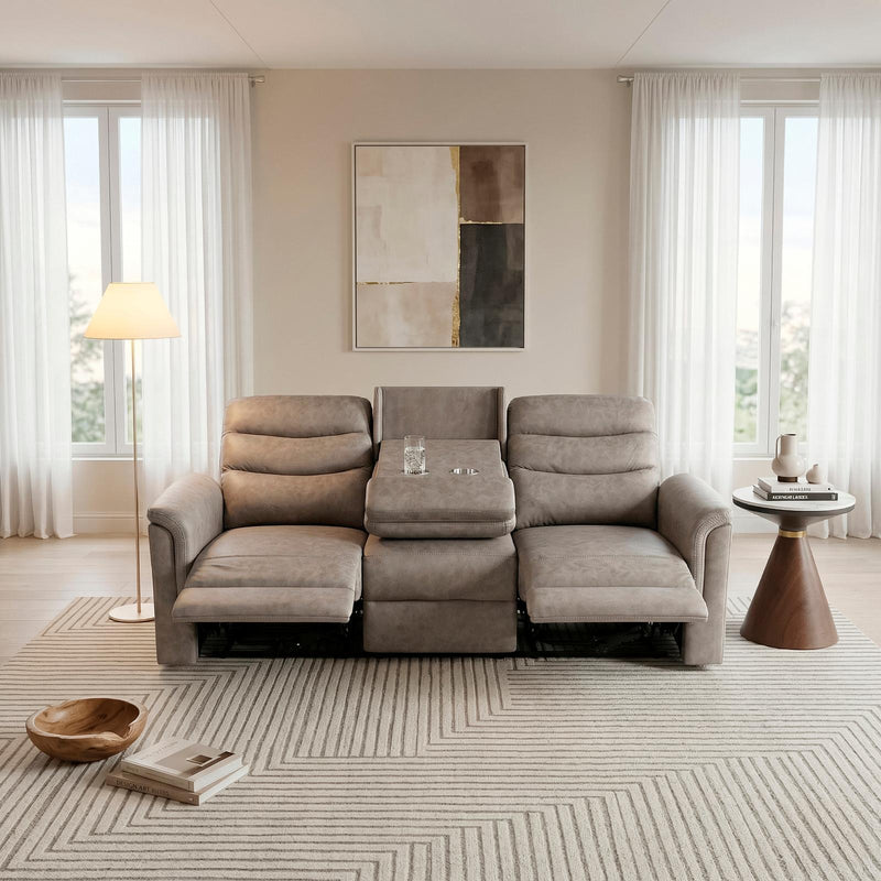 metric-taupe-double-reclining-sofa-with-drop-down-cup-holders-1
