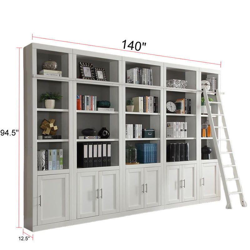 parker-house-catalina-6-piece-small-library-wall-with-ladder-3