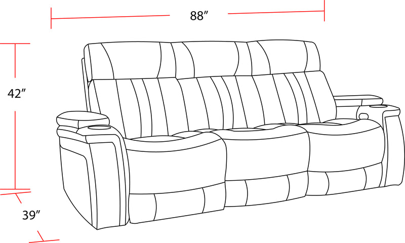 Parker Living Royce - Fantom Brown Power Reclining Sofa and Loveseat