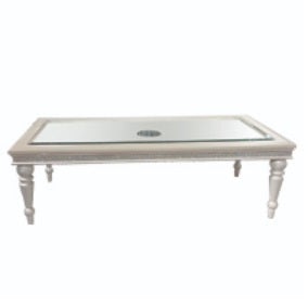 AICO Glimmering Heights Rectangular Cocktail Table in Ivory image