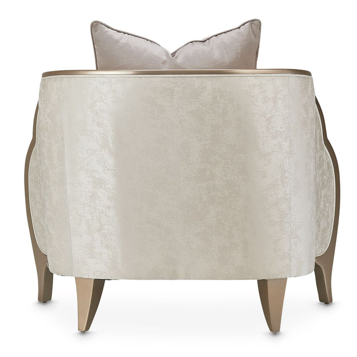 AICO Malibu Crest Chair in Chardonnay