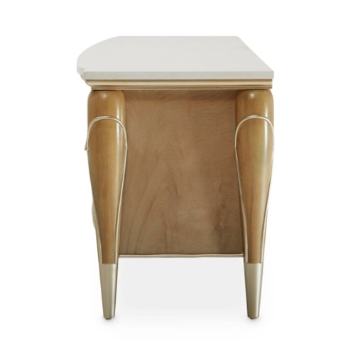 AICO Villa Cherie Media Cabinet in Caramel