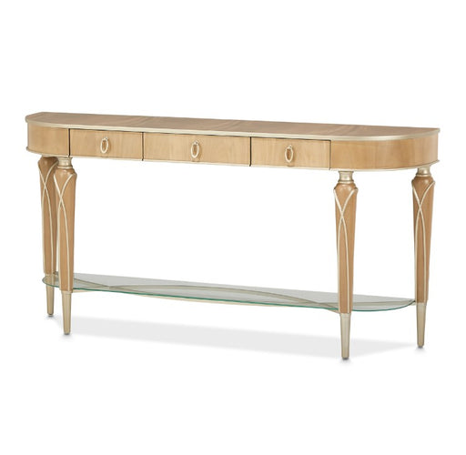 AICO Villa Cherie Console Table in Caramel image