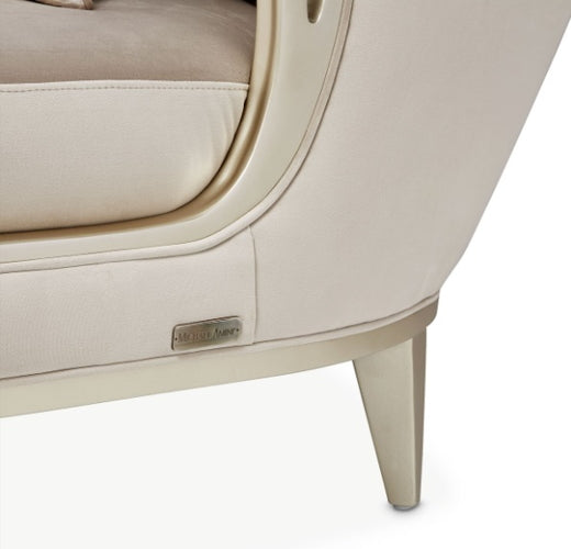 AICO Villa Cherie Chaise in Hazelnut