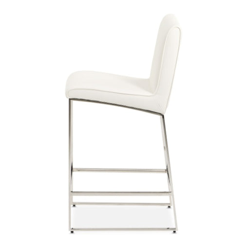 AICO Furniture State St.Counter Height Chair in Glossy White