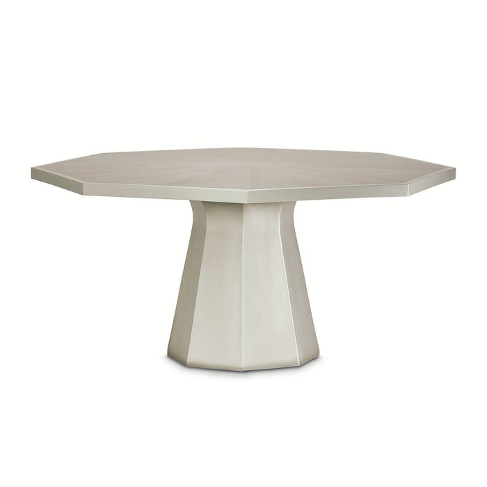 AICO Lanterna Octagon Dining Table in Silver Mist image