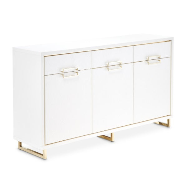 AICO Furniture Palm Gate Sideboard in Cloud White