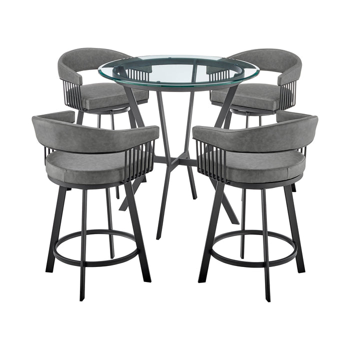 naomi-and-chelsea-5-piece-counter-height-dining-set-in-black-metal-and-gray-faux-leather-1