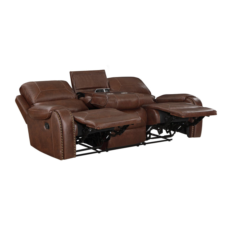 newnan-brown-double-reclining-sofa-with-center-drop-down-cup-holders-receptacles-and-usb-ports-2