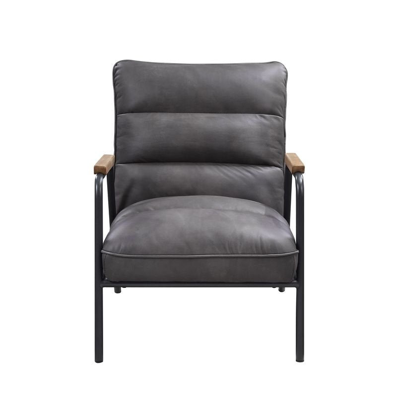 nignu-gray-top-grain-leather-matt-iron-accent-chair-1