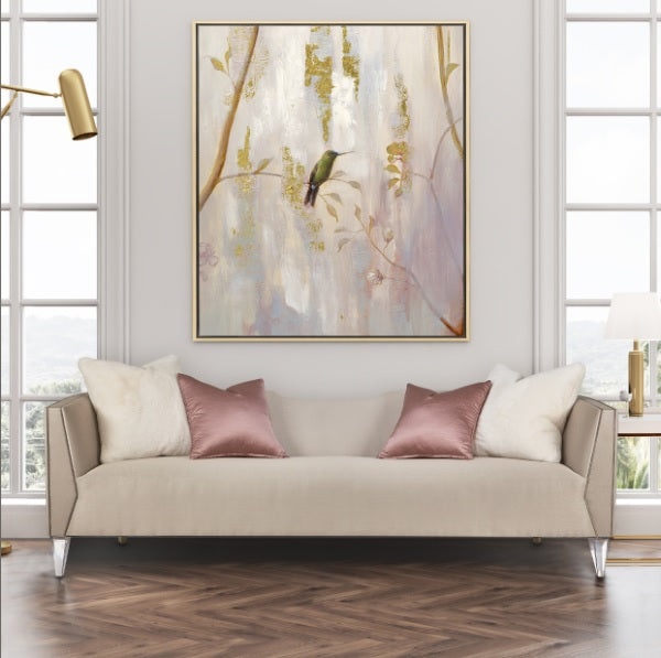 AICO Furniture Linea Sofa in Silver Mist