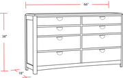 Parker House Escape - Bedroom 8 Drawer Dresser