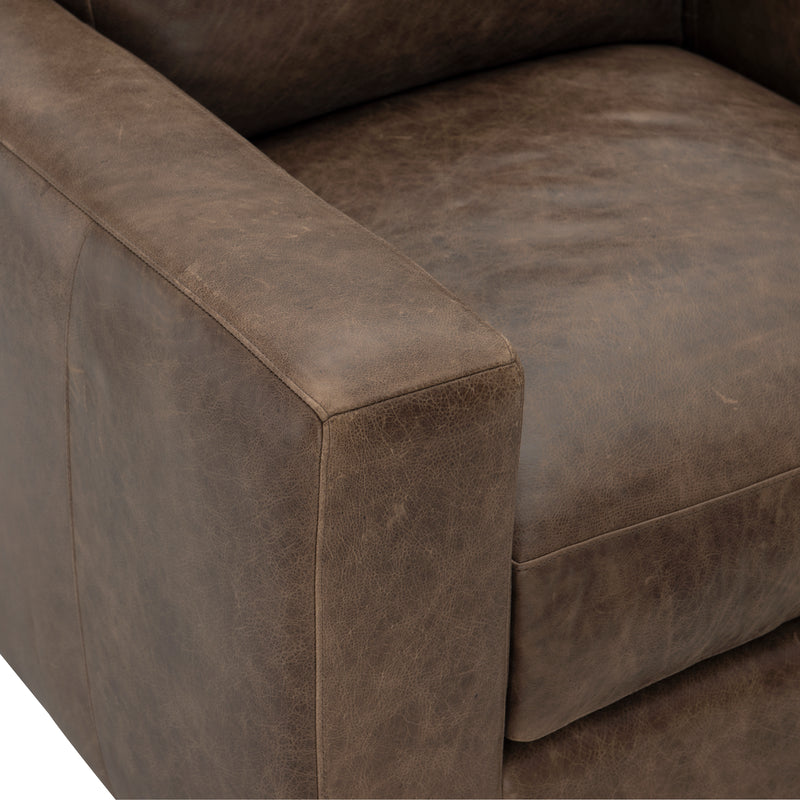 Dawkins Leather Swivel Chair