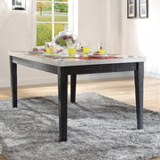 nolan-white-natural-marble-top-salvage-dark-oak-dining-table-1