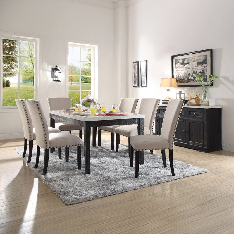 nolan-white-natural-marble-top-salvage-dark-oak-dining-table-5