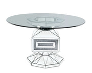 noralie-clear-glass-mirrored-faux-diamonds-dining-table-2