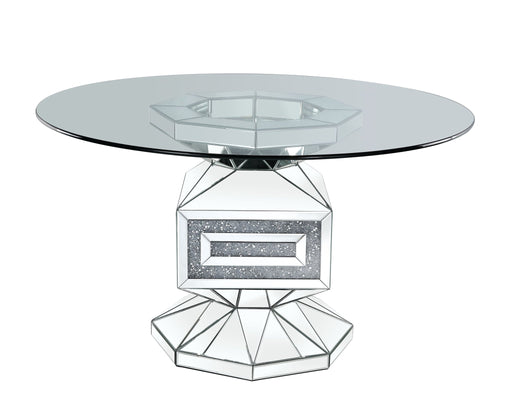 noralie-clear-glass-mirrored-faux-diamonds-dining-table-2